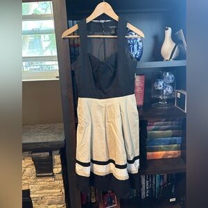 Beautiful black and tan dress